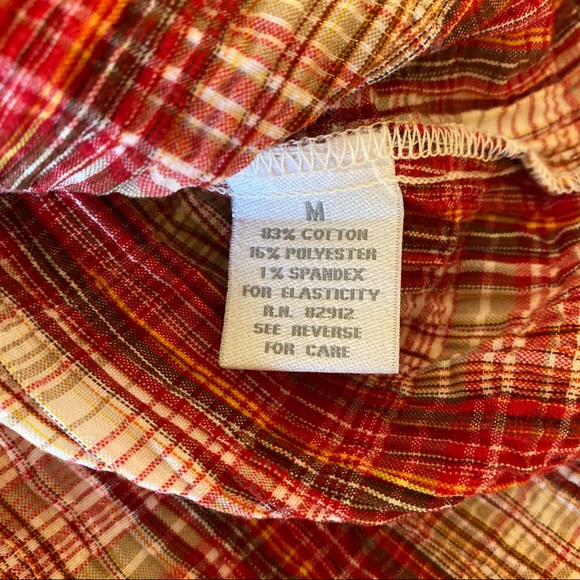 Dress barn Women's Striped Crinkly Button Shirt - Picture 8 of 9